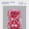 Rectangular Modified Brilliant Pink Solitaire Diamond
