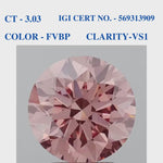 Round Vivid Brownish Pink