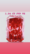 Radiant Fancy Vivid Pink solitaire diamond