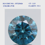 Fancy Vivid Blue Solitaire Diamond