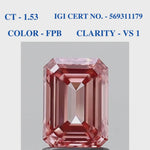 Emerald Vivid Pink Solitaire Diamond
