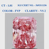 Radiant Vivid Pink Solitaire Diamond