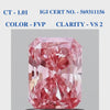 Radiant Vivid Pink Solitaire Diamond