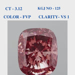Vivid Pink Cushion Solitaire Diamond