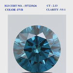 Fancy Vivid Blue Solitaire Diamond