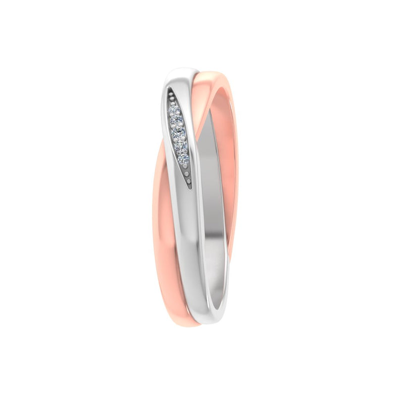 gold and diamond couple bands