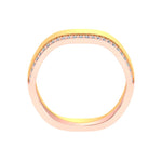 gold and diamond couple bands