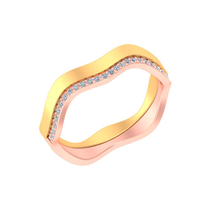 gold and diamond couple bands