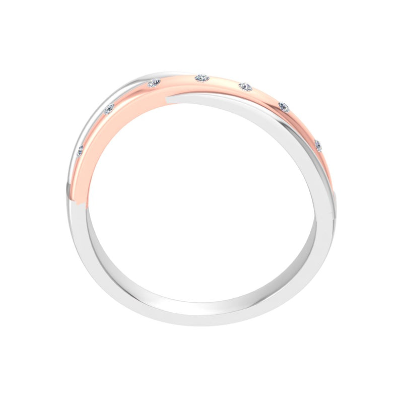 gold and diamond couple bands