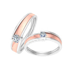 gold and diamond couple bands