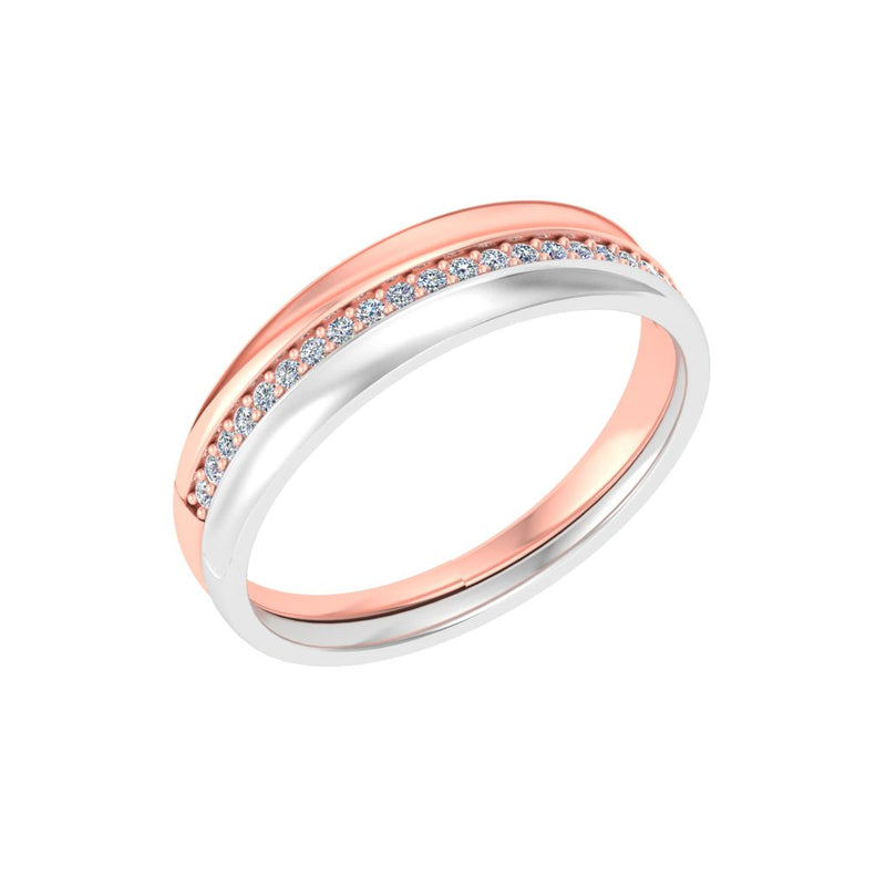 gold and diamond couple bands