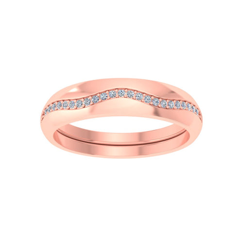 gold and diamond couple bands