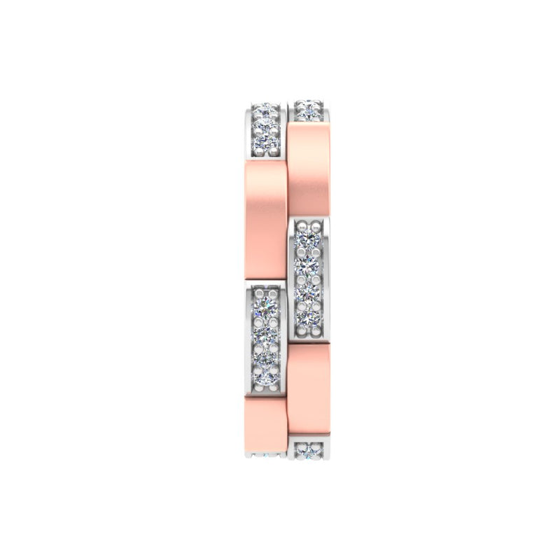 gold and diamond couple bands