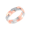 gold and diamond couple bands