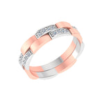 gold and diamond couple bands