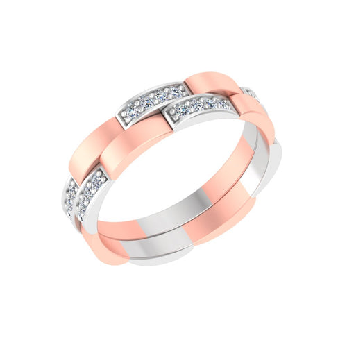 gold and diamond couple bands