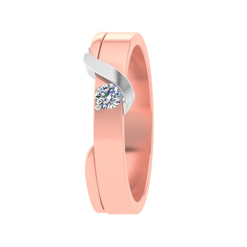 gold and diamond couple bands