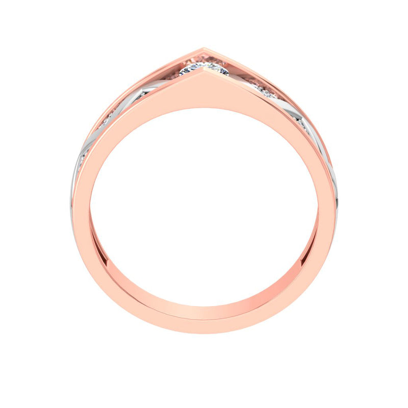 gold and diamond couple bands