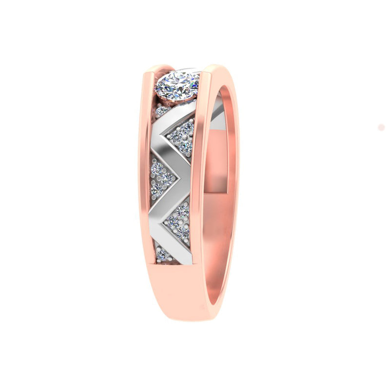 gold and diamond couple bands