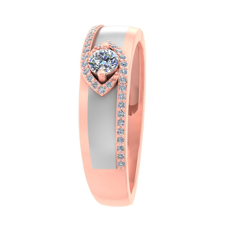 gold and diamond couple bands