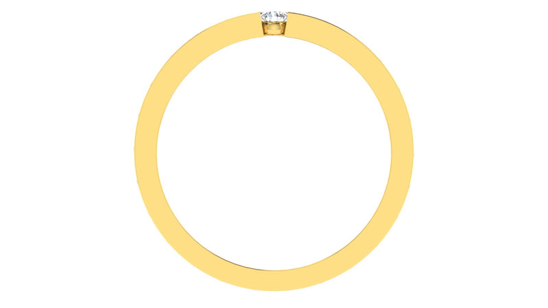 gold and diamond couple bands