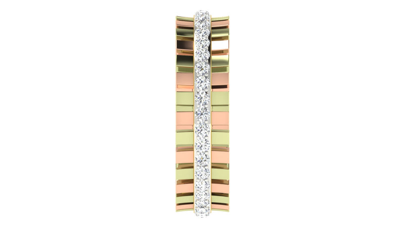gold and diamond couple bands