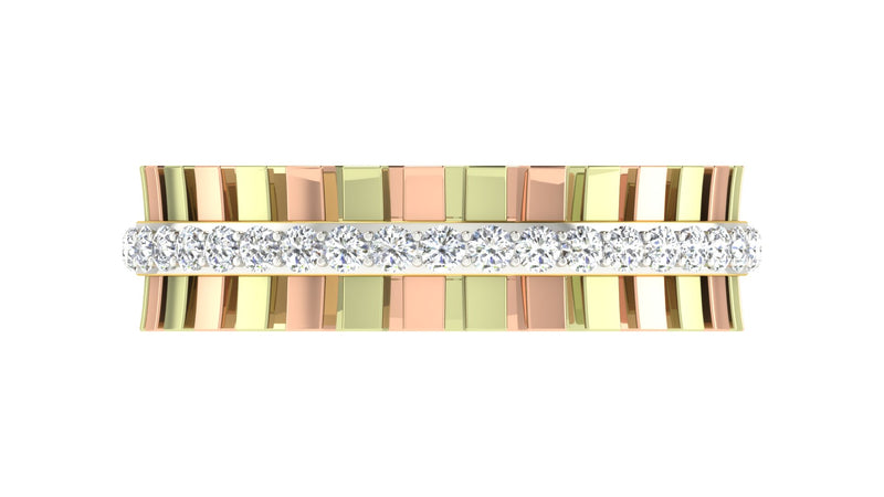gold and diamond couple bands