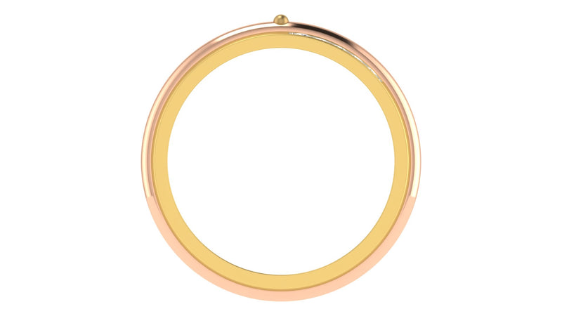 gold and diamond couple bands
