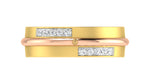 gold and diamond couple bands