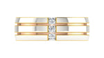 gold and diamond couple bands