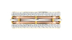 gold and diamond couple bands