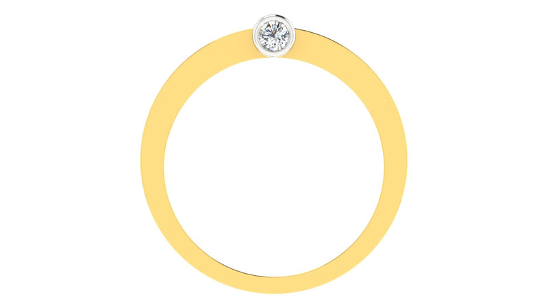 gold and diamond couple bands