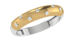 gold and diamond couple bands