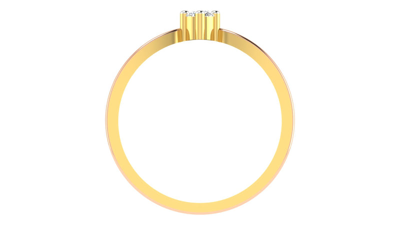 gold and diamond couple bands