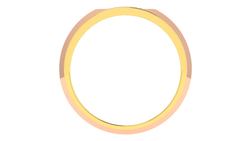 gold and diamond couple bands