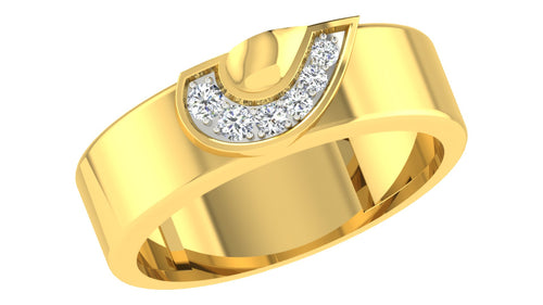 gold and diamond couple bands