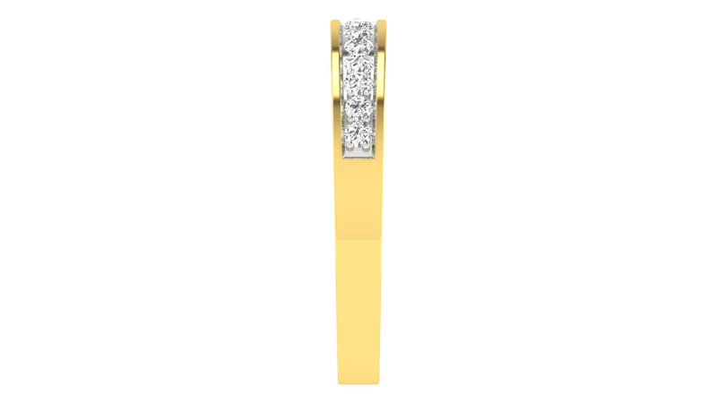 gold and diamond couple bands