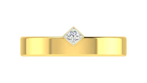 gold and diamond couple bands