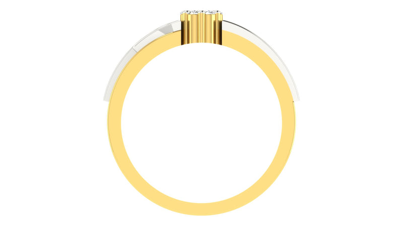 gold and diamond couple bands