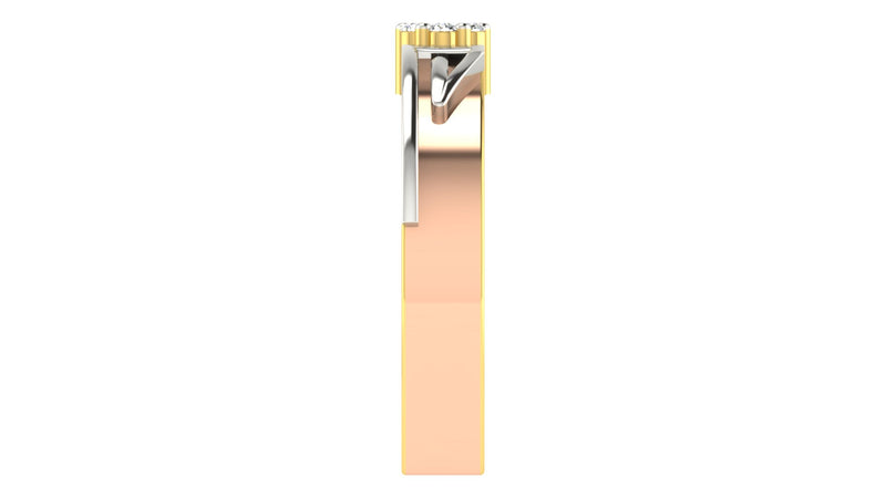 gold and diamond couple bands