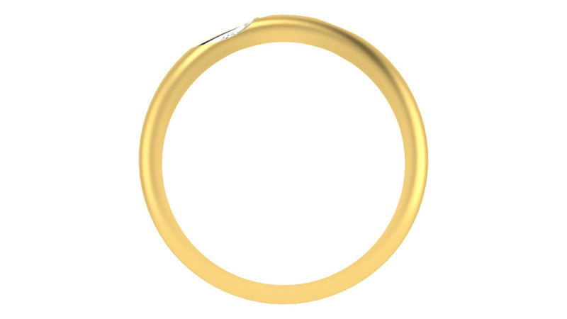 gold and diamond couple bands