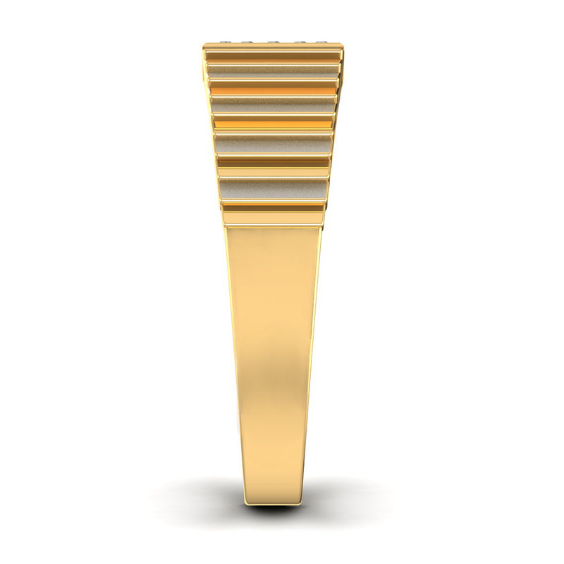 men's ring in gold and diamond