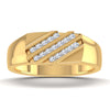 men's ring in gold and diamond