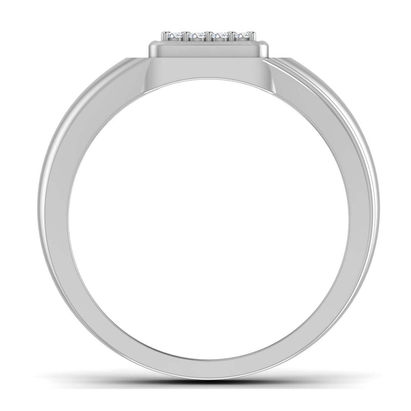 men's ring in gold and diamond