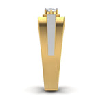 men's ring in gold and diamond