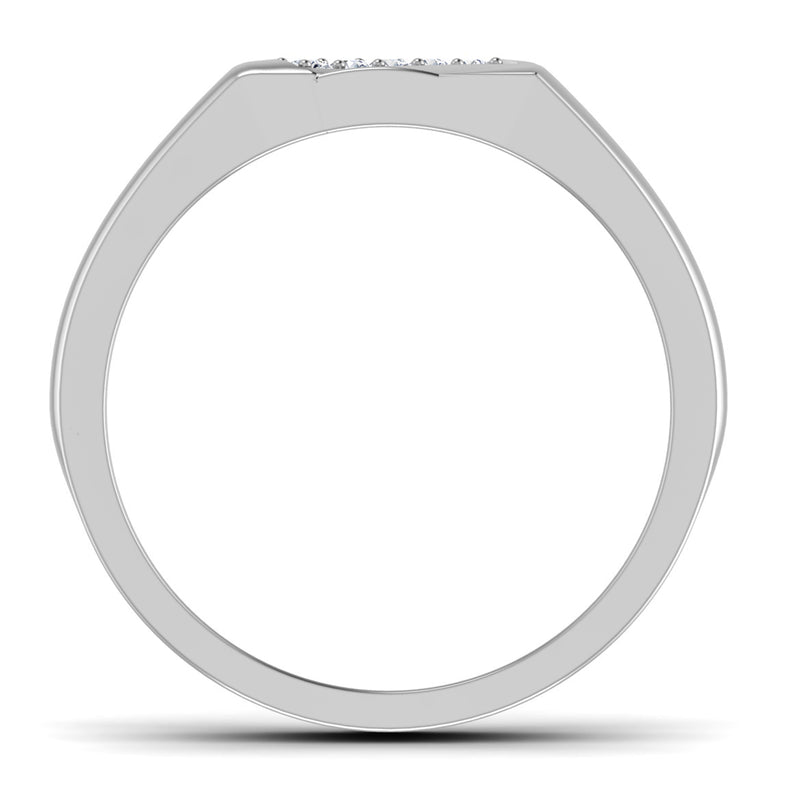 men's ring in gold and diamond