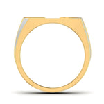 men's ring in gold and diamond