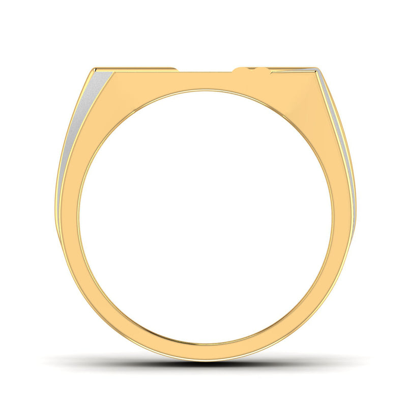 men's ring in gold and diamond