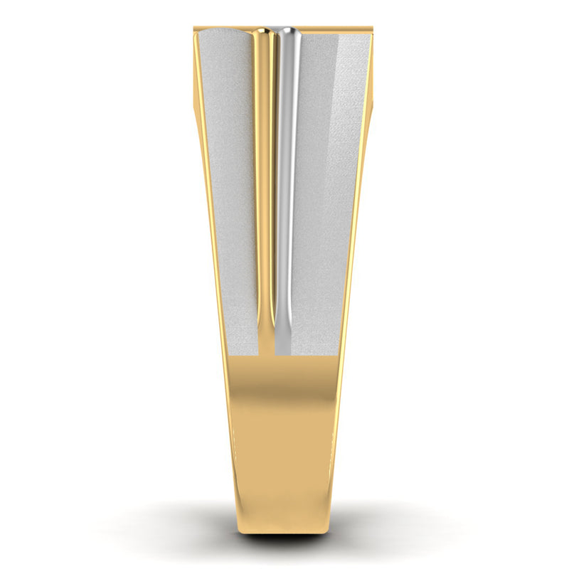 men's ring in gold and diamond
