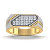 men's ring in gold and diamond
